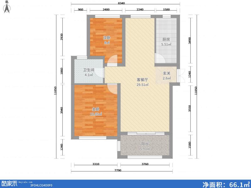 包頭裝修方案包頭凡爾賽頤閣二期89㎡