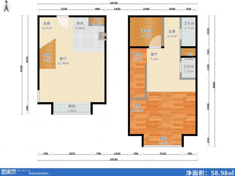 包頭裝修方案包頭燕趙錦河灣78㎡